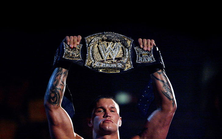 wallpaper, randy, orton, with, belt, wwe, one person, athlete
