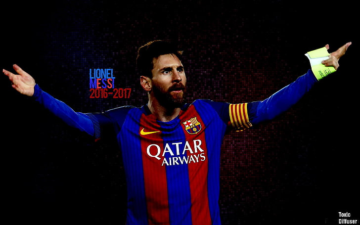 Lionel Messi, FC Barcelona, soccer, limb, one person, human arm, HD wallpaper