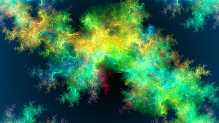 saints, abstaction, colors, patterns, fractal, abstract, sky, HD wallpaper