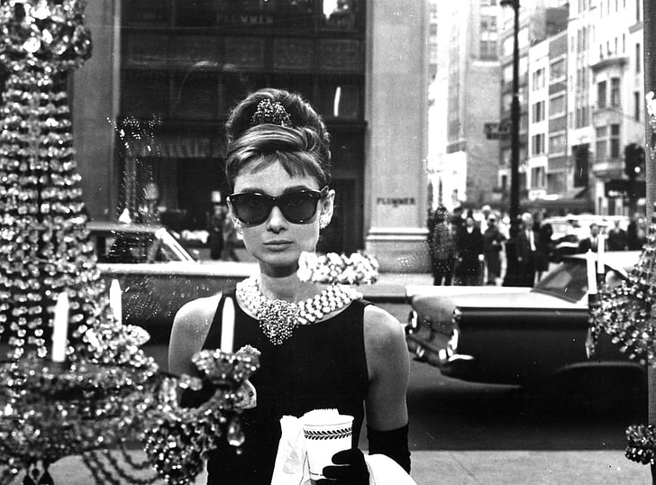 Audrey Hepburn, Actresses, glasses, sunglasses, fashion, architecture, HD wallpaper