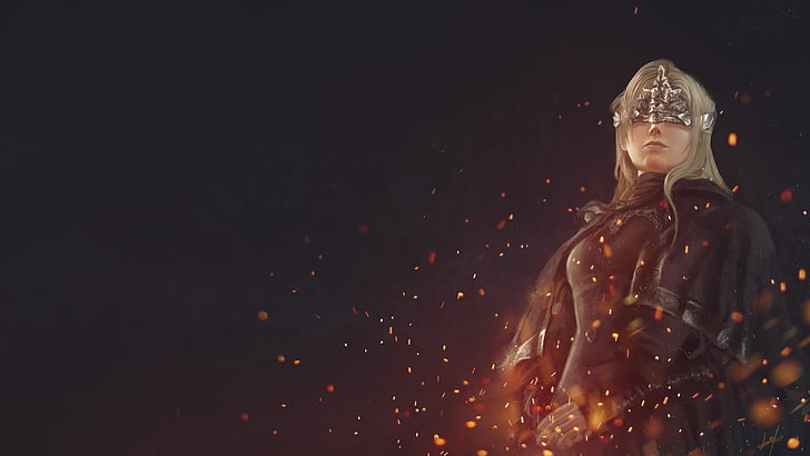 female game character digital wallpaper, fire keeper, Dark Souls III