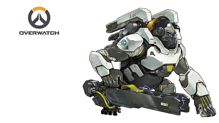 black and gray miter saw, Overwatch, Winston (Overwatch), technology, HD wallpaper