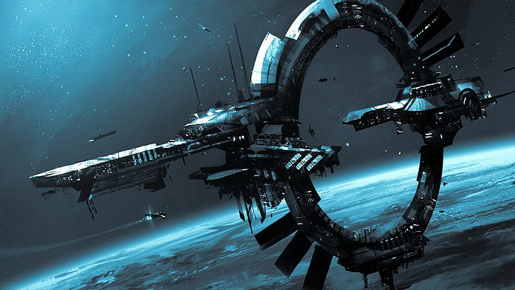 Star Citizen, Orbital Stations, science fiction, video games