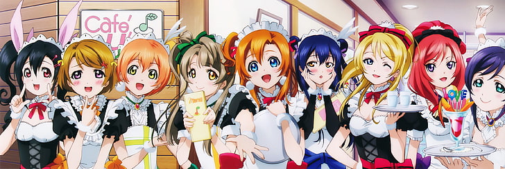 assorted anime characters, anime girls, Love Live!, Ayase Eri
