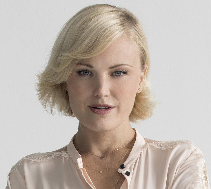 Hd Wallpaper Actresses Malin Akerman Blonde Blue Eyes Face Short Hair Wallpaper Flare