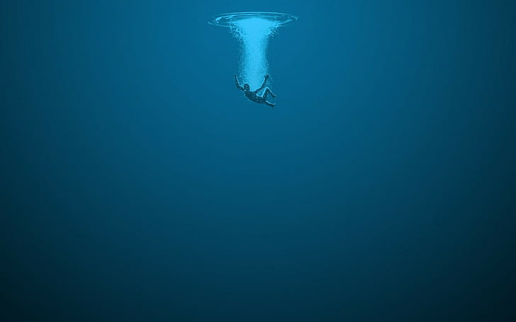 artwork, underwater, HD wallpaper