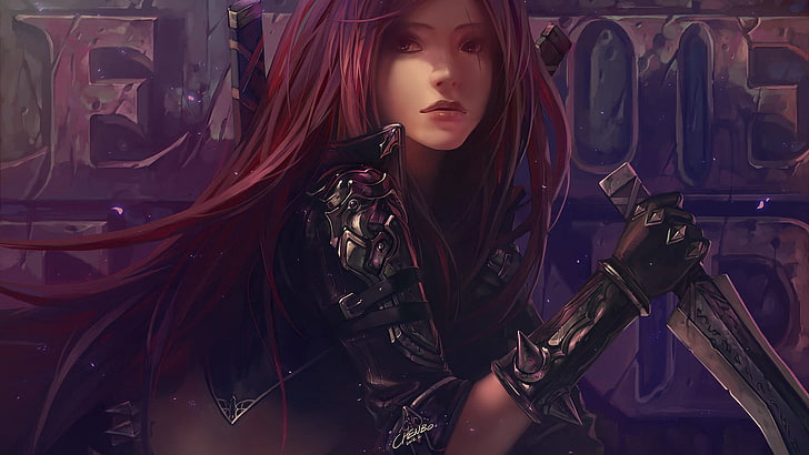 League of Legends Katarina, video games, one person, young adult, HD wallpaper