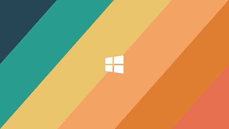 Windows 10, colorful, minimalism HD wallpaper