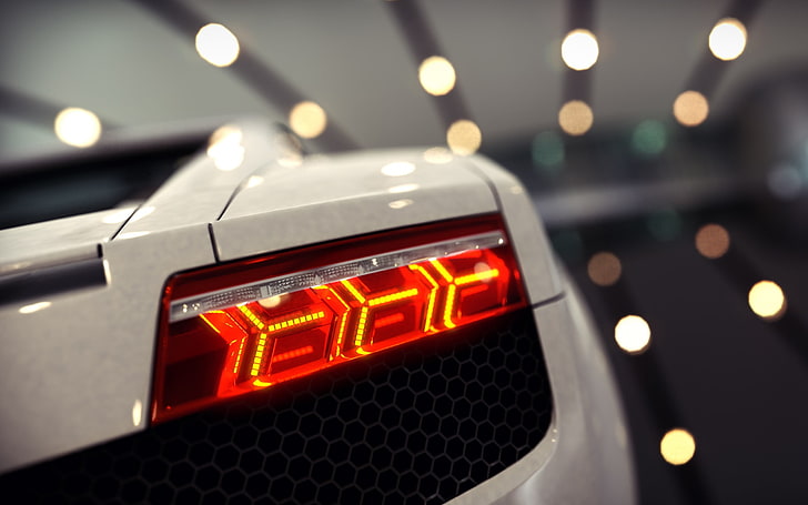 untitled, car, Lamborghini, illuminated, lighting equipment, close-up, HD wallpaper