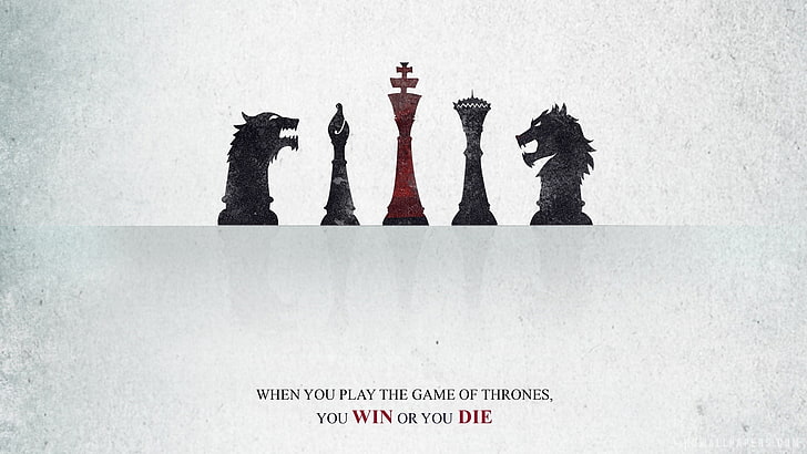 five chess pieces illustration, Game of Thrones, A Song of Ice and Fire, HD wallpaper