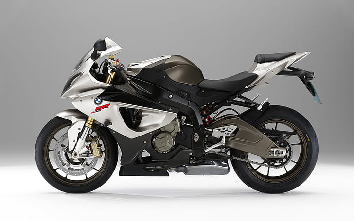 2010 BMW S1000RR HD, white and black sports motorcycle, bikes