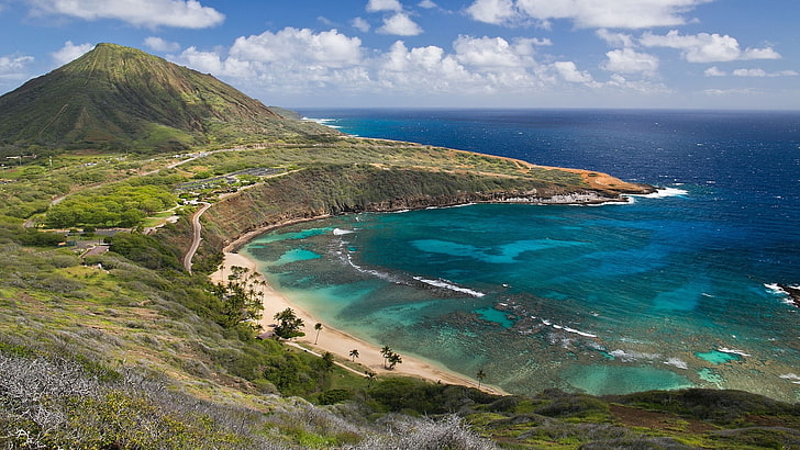 hawaii screensavers backgrounds, sea, beauty in nature, water, HD wallpaper