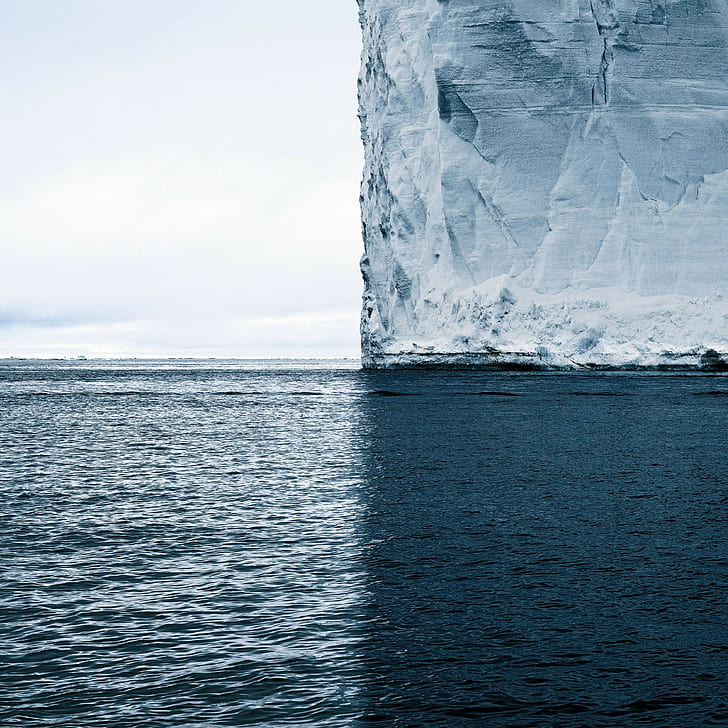 atlantic ocean, blue, David Burdeny, ice, Iceberg, Pacific Ocean, HD wallpaper