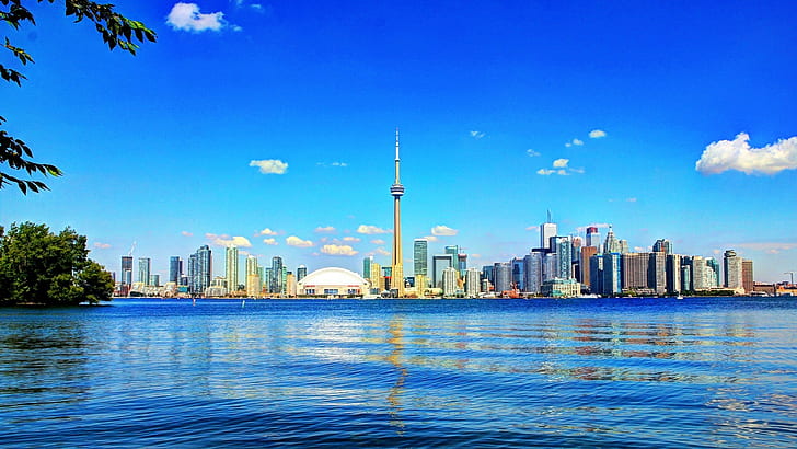 water, landscape, Toronto, HD wallpaper
