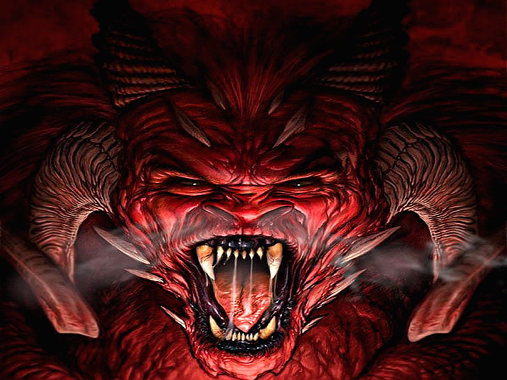 HD wallpaper: red devil illustration, Dark, Demon, animal, monster -  Fictional Character | Wallpaper Flare