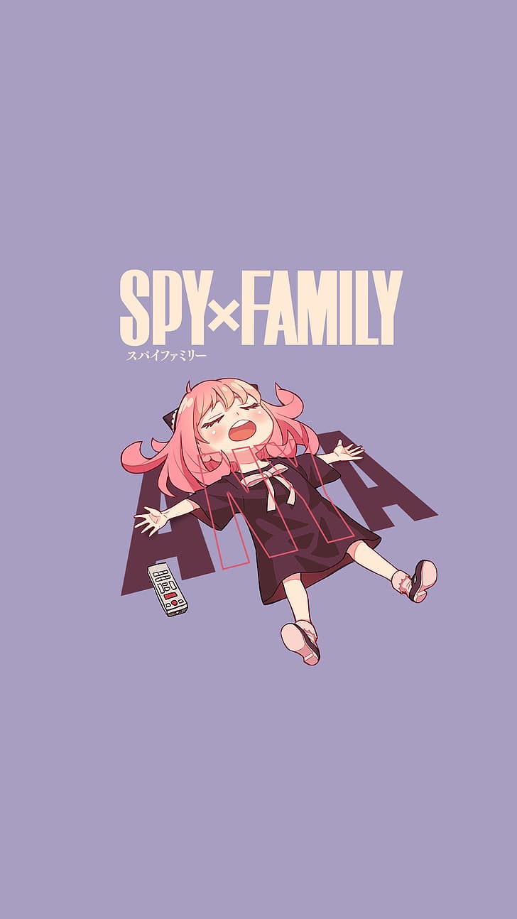Spy x Family, Anya Forger, anime, anime girls, phone