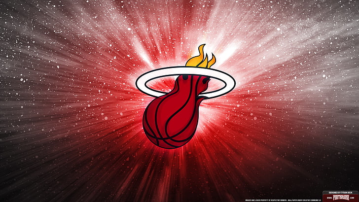 logo, basketball, lebron, Miami Heat, Lebron james, HD wallpaper