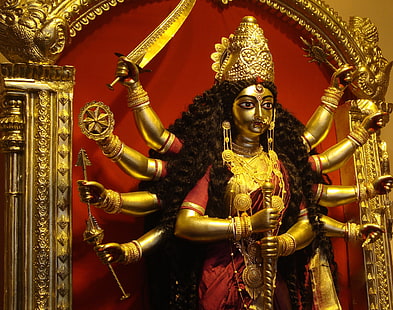 HD wallpaper: Beautiful Durga Maa, Dancing Shiva statue, God, goddess,  celebration | Wallpaper Flare