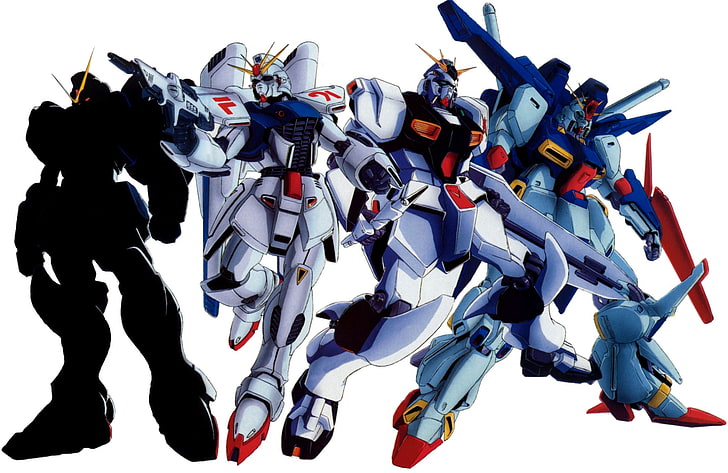 anime, Mobile Suit Gundam, Mobile Suit Gundam ZZ, F-91 Gundam