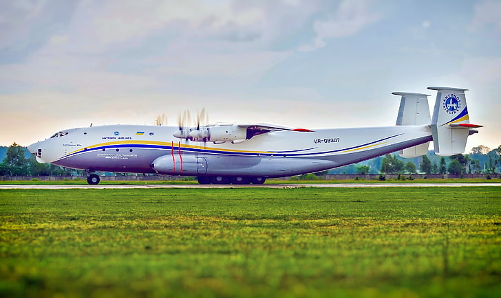 The plane, Wings, Engines, Ukraine, Soviet, Antonov, Huge, Antey, HD wallpaper