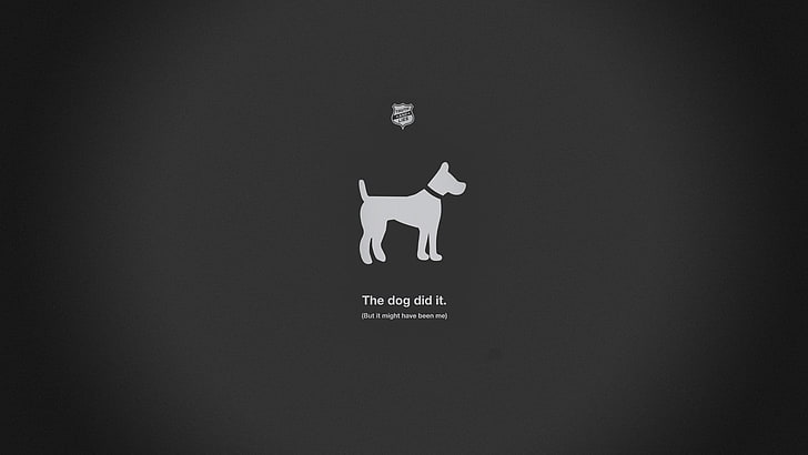 HD wallpaper: white dog illustration, minimalism, humor, simple background  | Wallpaper Flare
