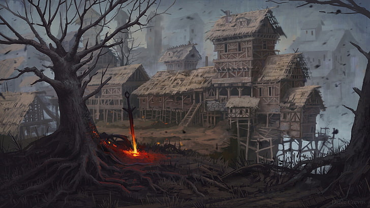 Dark Souls digital wallpaper, Dark Souls III, artwork, video games