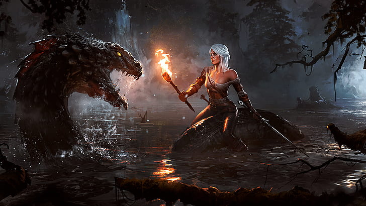 Cirilla Fiona Elen Riannon, The Witcher 3: Wild Hunt, video games, HD wallpaper