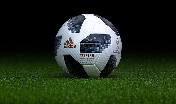 white and black adidas soccer ball, The ball, Sport, Football, HD wallpaper