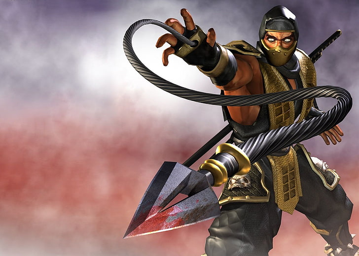 Mortal Kombat  Scorpions Atack, Mortal Kombat Scorpion wallpaper
