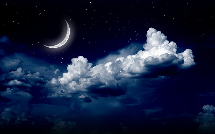Moon - Beautiful Night - Nature Wallpaper Download | MobCup
