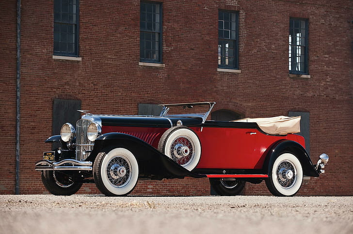 1936 Duesenberg Model J Victoria, convertible, vintage, classic, HD wallpaper