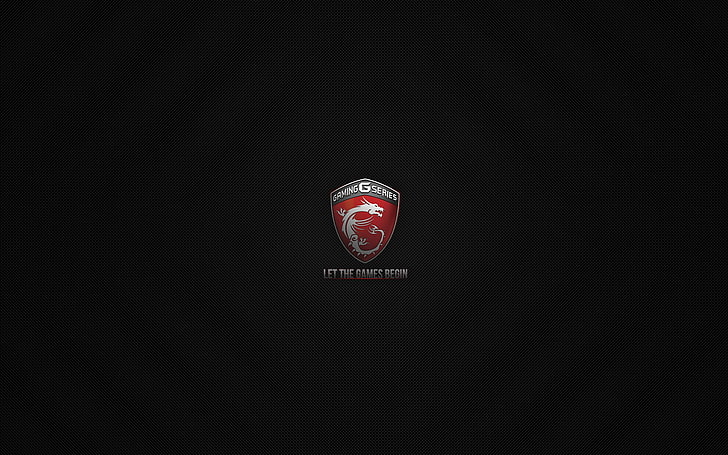 MSI, minimalism, simple, black, red, communication, sign, copy space, HD wallpaper