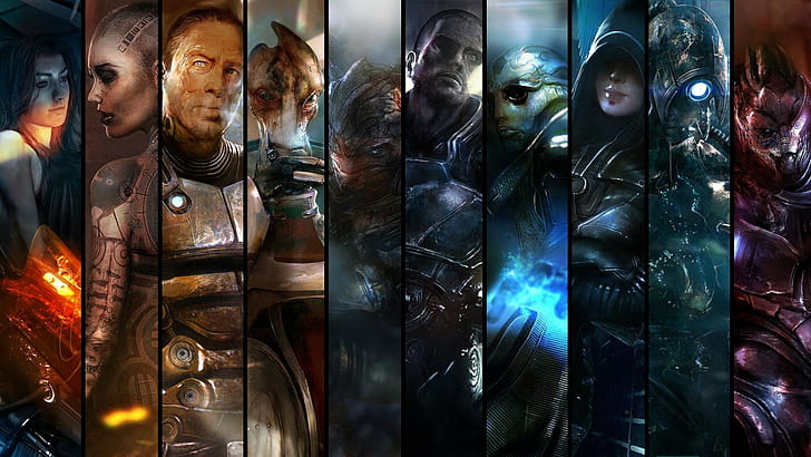 Mass Effect, Mass Effect 2, Commander Shepard, Garrus Vakarian, HD wallpaper
