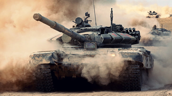 gray battle tank, army, Russia, T-72, T-72B2, weapon, military, HD wallpaper