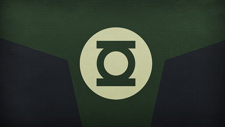 DC Green Lantern logo, minimalism, symbol, hero, no people, communication, HD wallpaper