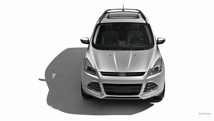 Ford Explorer, white background, studio shot, mode of transportation, HD wallpaper
