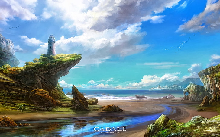 cabal, video games, Cabal II, water, cloud - sky, sea, scenics - nature, HD wallpaper