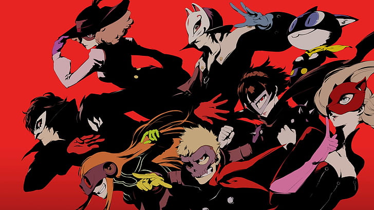 Anime, Persona 5: The Animation, Akira Kurusu, Ann Takamaki, HD wallpaper