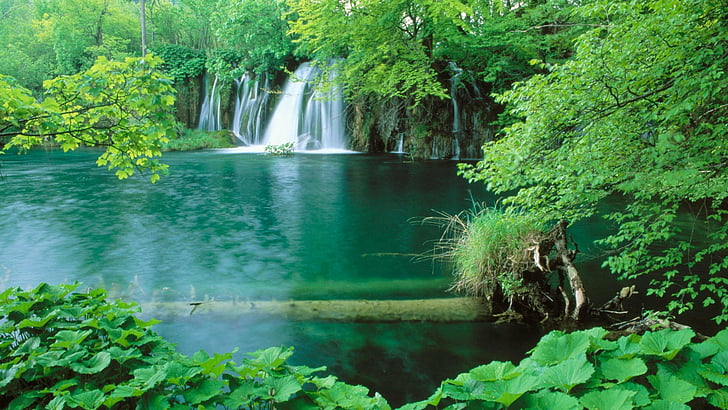 croatia, lakes, landscapes, national, park, plitvice, waterfalls