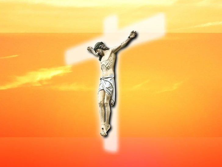 The Cross Of Jesus Christ, Jesus Christ image on cross illustration, HD wallpaper