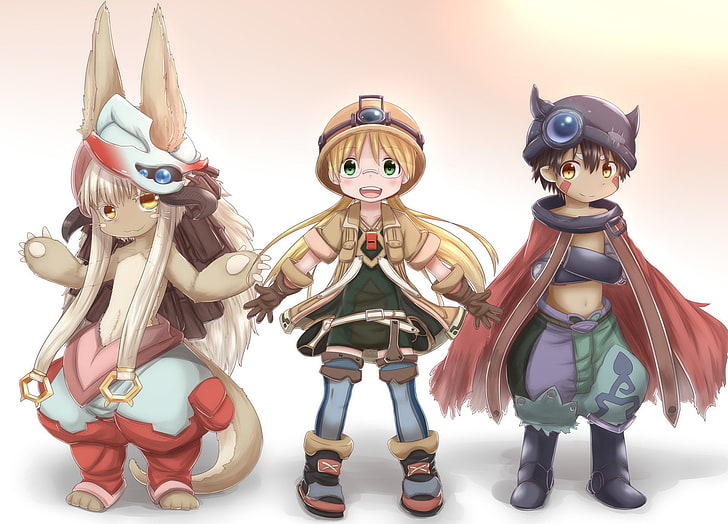 Anime, Made In Abyss, Nanachi (Made in Abyss), Regu (Made in Abyss), HD wallpaper