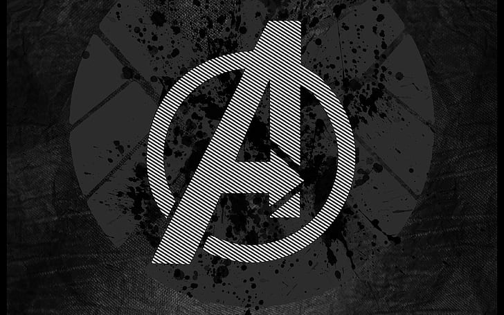 HD wallpaper: avengers, logo, art, hero, dark | Wallpaper Flare