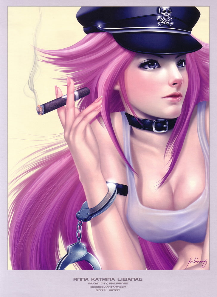 street fighter poison artbook cigars anime girls 2256x3084  Video Games Street Fighter HD Art