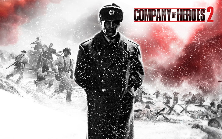 2013 Company of Heroes 2 Game, adult, front view, men, communication, HD wallpaper