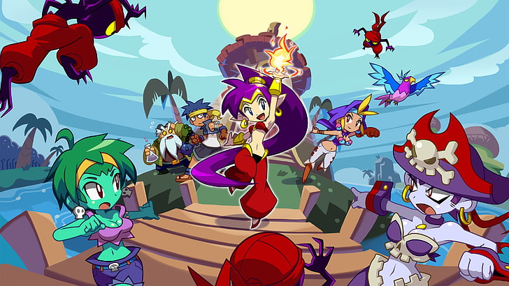 Shantae, Risky Boots, Shantae: Half-Genie Hero, multi colored, HD wallpaper