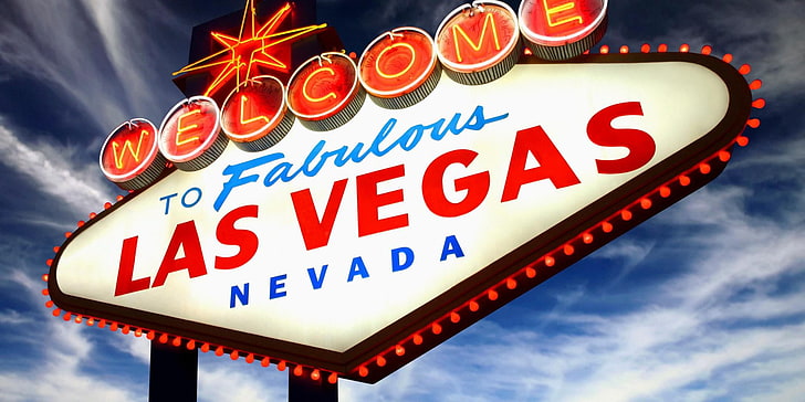 Welcome to fabulous Las Vegas Nevada signage, USA, signs, neon, HD wallpaper