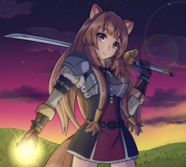 Anime, The Rising of the Shield Hero, Brown Hair, Pink Eyes