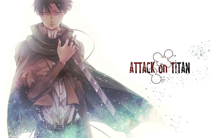 Attack on Titan Eren Jaeger digital wallpaper, Anime, Levi Ackerman