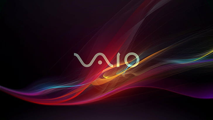 sony vaio, abstract, motion, pattern, long exposure, black background, HD wallpaper