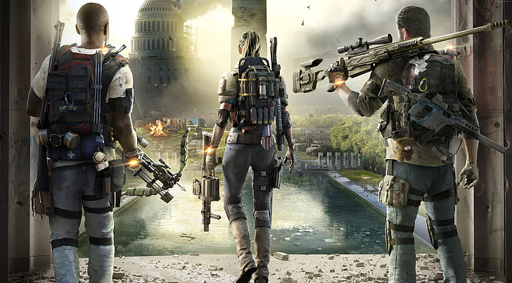4K, Tom Clancys The Division 2, poster, E3 2018, HD wallpaper